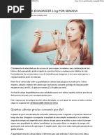 Calorias Para Emagrecer 1 Kg Por Semana