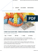 COMO CALCULAR O IMC - Índice de Massa Corporal MD - Saúde