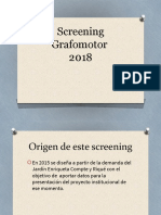 Presentación Screening Grafomotor 2018