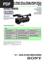 Service Manual: HVR-Z5C/Z5E/Z5J/Z5N/Z5P/Z5U