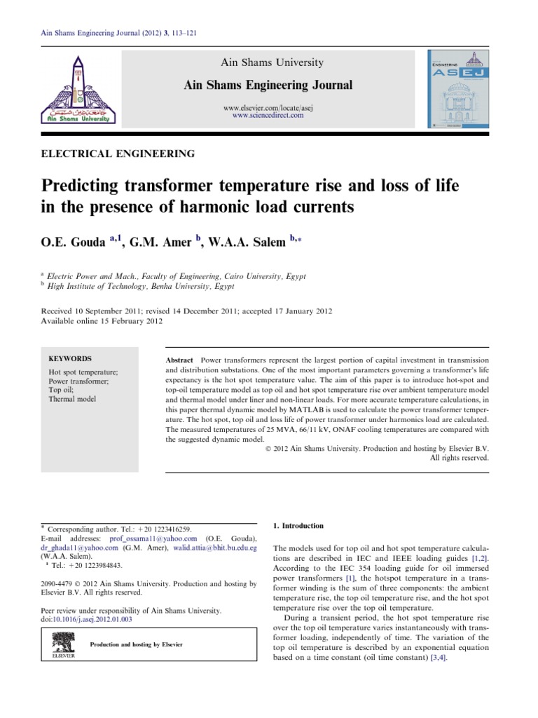 Transformer Temperature Rise Prediction | PDF | Transformer | Temperature