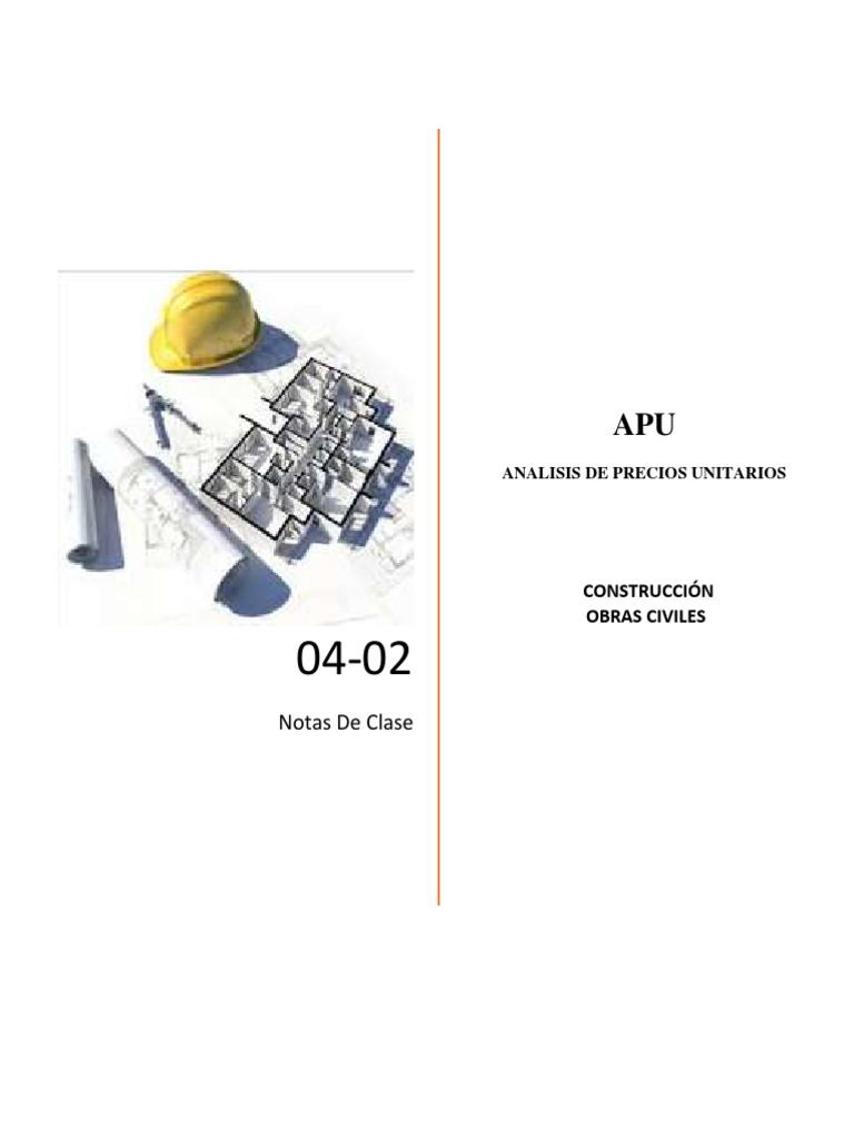 04 02 APU Análisis de Precios Unitarios | PDF | Presupuesto | Costo