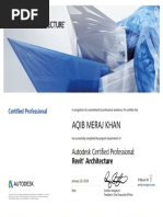 Aqib Revit Certificate