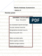 Name: Leo Marta Andreas Sumarsono Class: XII - Sience 4 Review Poem Sahabat Putih-Biru