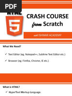 HTML 5 Crash Course