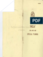 MGA Carburetor Special Tuning