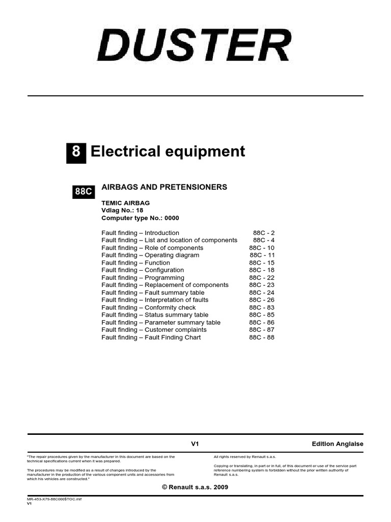 Electrical Equipment: Airbags and Pretensioners | PDF | Seat Belt | Airbag