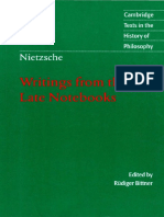 Nietzsche, Friedrich - Writings From The Late Notebooks (Cambridge, 2003) PDF