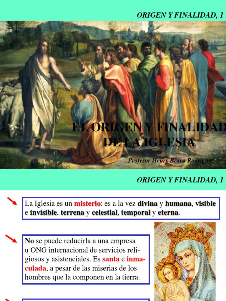 Origen y Misterio de la Iglesia | PDF | Cristo (título) | Iglesia Católica