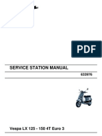 Service Station Manual Vespa LX 125 - 150 4t Euro 3
