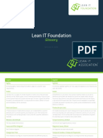 LITA Lean IT Foundation Glossary - SPANISH