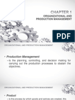 Organizational and Production Management