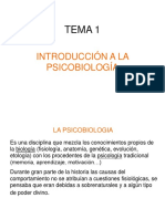 TEMA 1 Introducci+ N A La Psicobiolog+¡a