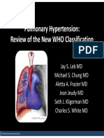 168 Pulmonary Hypertension Review of The New WHO Classification