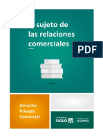 El Sujeto de Las Relaciones Comerciales