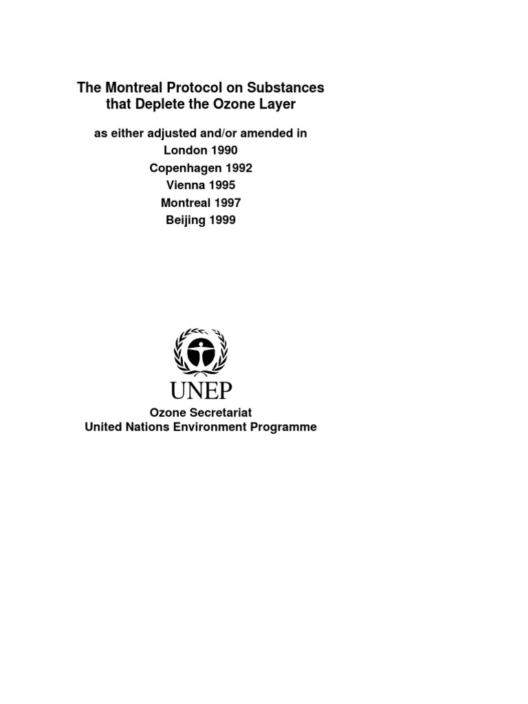02 Montreal Protocol Extracts | PDF | Communications Protocols | Government