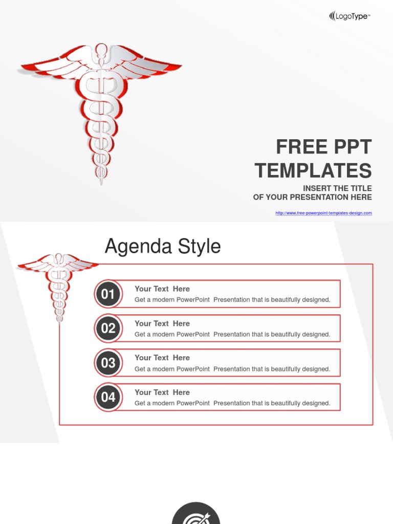 White Medical Symbol PowerPoint Template PDF Microsoft Power Point