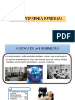 ESQUIZOFRENIA RESIDUAL: CAUSAS, SÍNTOMAS Y TRATAMIENTO