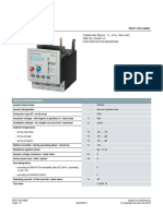 Product Data Sheet 3RU1136-4AB0: OVERLOAD RELAY, 11... 16 A, 1NO+1NC, Size S2, Class 10, For Contactor Mounting