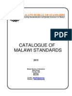 2015 Malawi Standards Catalogue - 1