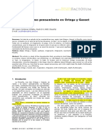  Filosofía Como Pensamiento en Ortega