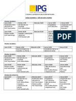 Calendarización de Evaluaciones TEP