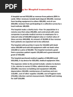 Accounting For Hospital Transactions