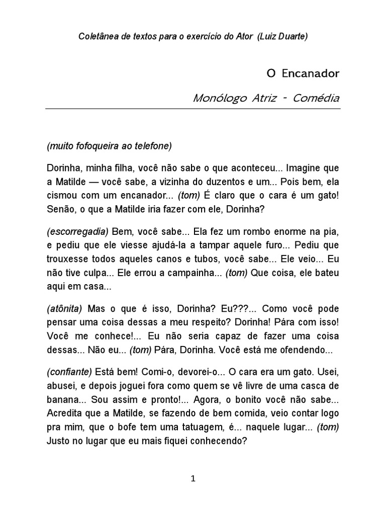 Muito Fofoqueira Ao Telefone Monologo Atriz Comedia muito fofoqueira ao telefone monologo