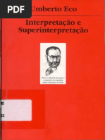 Interpretação e Superinterpretação. Umberto Eco