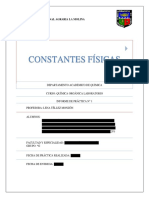 Informe de Organica Constantes Fisicas