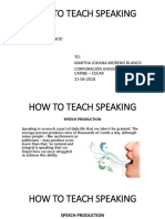 u3 Forum 8 - How to Teach Speaking