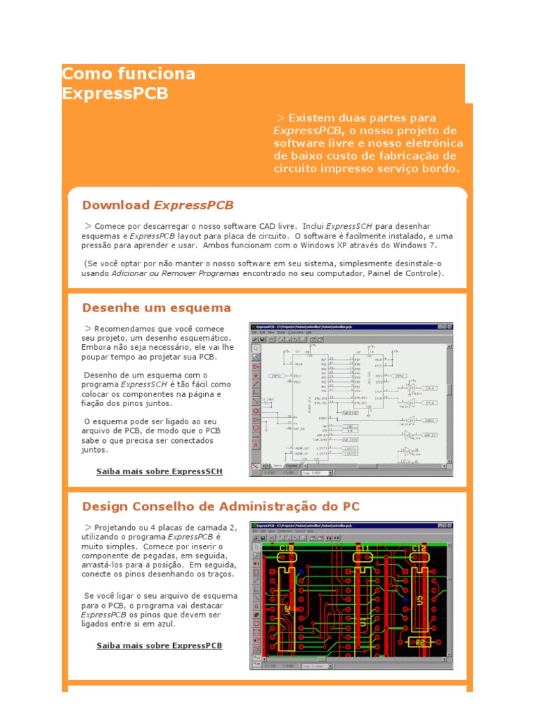 Guia para Uso do ExpressPCB e ExpressSCH | PDF | Placa de circuito ...
