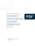 Historia y Evolución de Los Sistemas Operativos