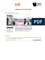 TSC Monarch Label Printer Installation Guide