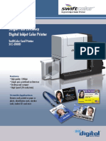 Single Pass Efficiency Digital Inkjet Color Printer: Swiftcolor Card Printer Scc-2000D