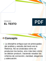 El Texto...