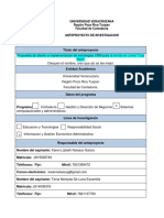 Anteproyecto de Investigacion