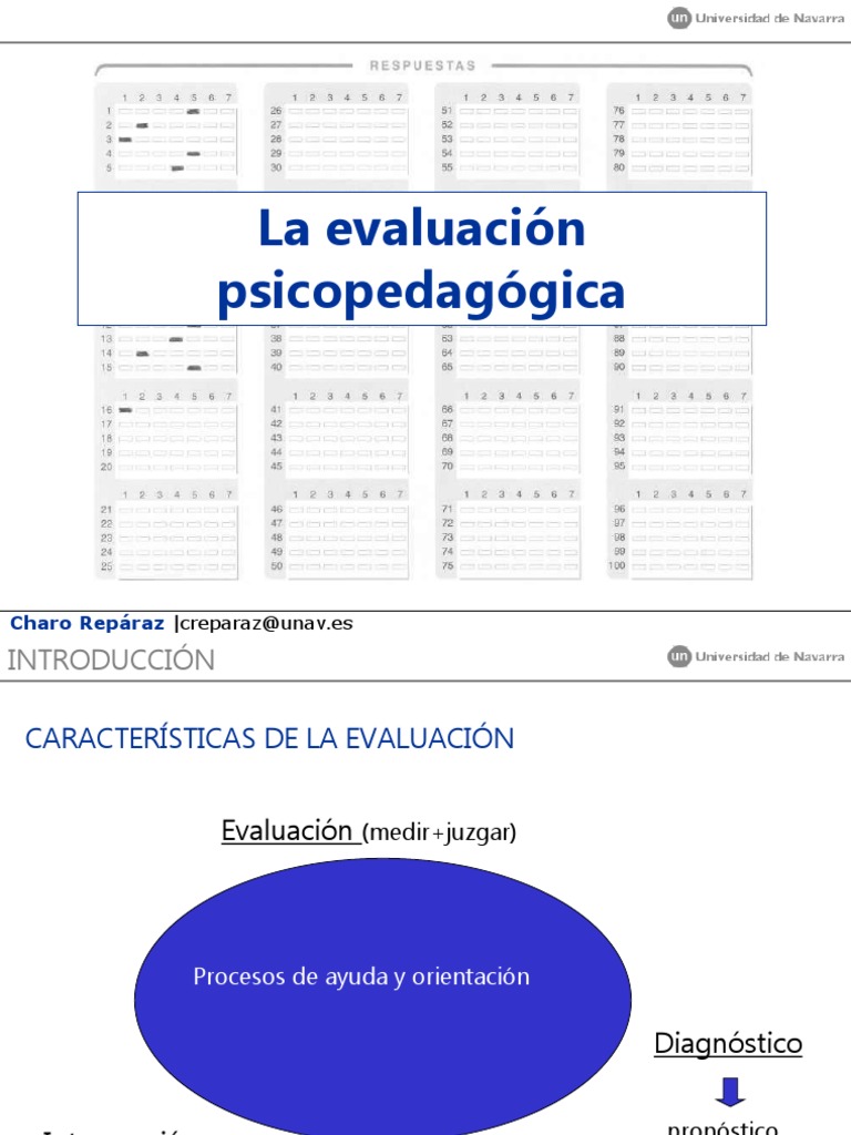 La evaluación psicopedagógica.ppt Validez (Estadísticas) Epistemología