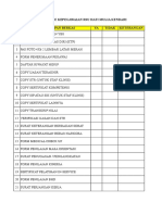 Cheklist File Kepegawaian