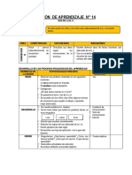 Sesión de Aprendizaje #14: Uso de La B, V