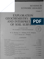 Exploration Geochemistry Design and Interpretation of Soil Surveys (Rev. in Econ Geol)