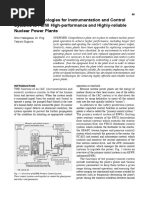 Hitachi's Technologies For Instrumentation and Control Systems To Fulfill High-Performance and Highly-Reliable Nuclear Power Plants