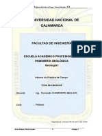 Modelo de Informe Geologia