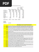 Excel Exercise 1