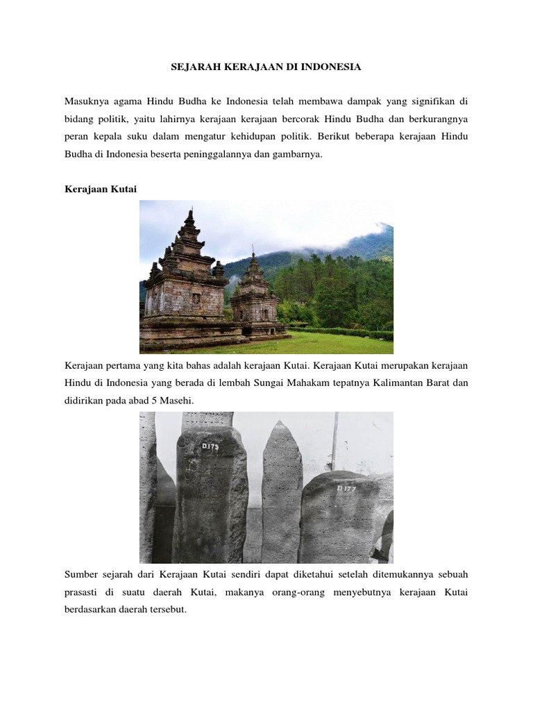 Kliping Sejarah Kerajaan Di Indonesia Ff