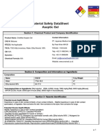 Material Safety Datasheet Aseptic Gel: Section 1: Chemical Product and Company Identification