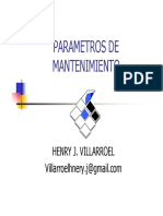 Parámetros de mantenimiento: distribuciones probabilísticas y modelos