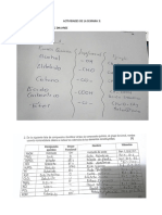 Actividades de La Semana 3