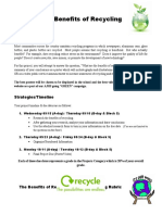 The Benefits of Recycling Project