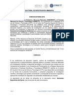 Bases de La Convocatoria Semarnat 2016